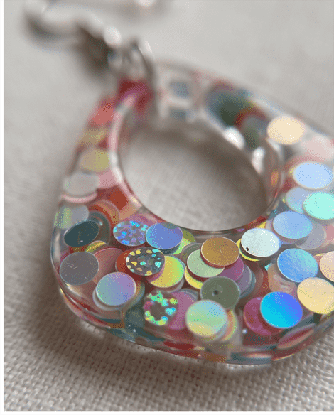 Boho-Ohrringe "Confetti-Party – Bild 2