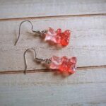 Rosa-rote Gummibärchen Ohrringe
